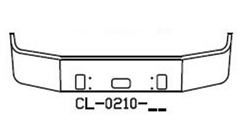 1996-2004 CENTURY CLASS FREIGHTLINER 16" SET BACK AXLE 10 GA STEEL CHROME BOLT HOLES, STEP HOLE, HITCH HOLES